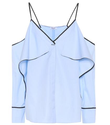 Peter Pilotto Cold-shoulder Cotton Shirt