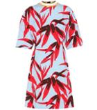 Marni Printed Cotton And Linen-blend Dress