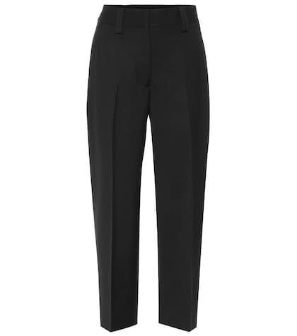 Acne Studios Cropped Wool-blend Pants