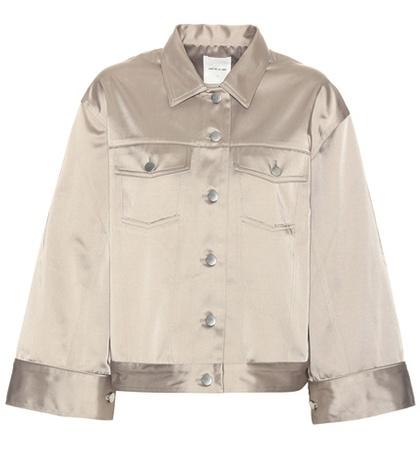 Wood Wood Pauline Satin Cotton-blend Jacket