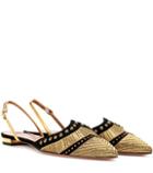 Reebok Marrakech Embroidered Suede Mules