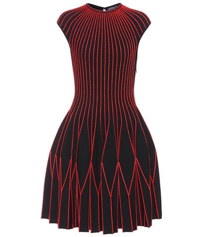 Alexander Mcqueen Knitted Wool-blend Dress
