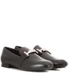 Tod's Double T Leather Slippers