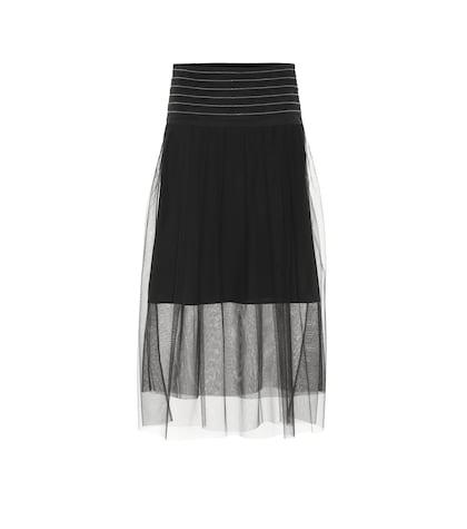 Brunello Cucinelli Exclusive To Mytheresa – Tulle Midi Skirt