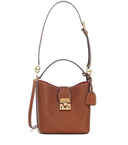 Mark Cross Murphy Small Leather Bucket Bag