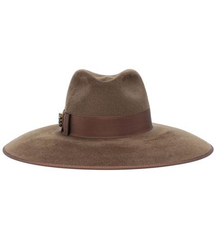 Calvin Klein 205w39nyc Embellished Rabbit-felt Hat