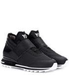 Y-3 Atira Leather-trimmed Sneakers