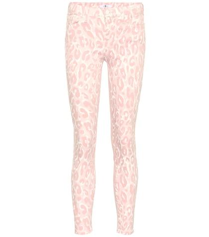 Inuikii Leopard Mid-rise Skinny Jeans