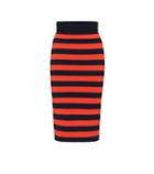 Grlfrnd Baker Striped Stretch Knit Skirt