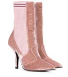 Fendi Exclusive To Mytheresa.com – Velvet Ankle Boots