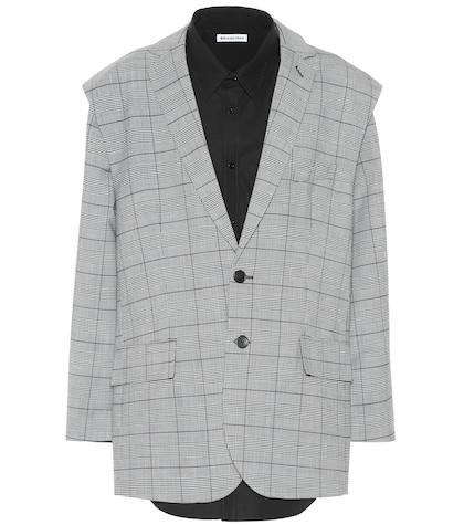 Balenciaga Wool-blend Jacket And Shirt