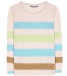 Miu Miu Carena Striped Cashmere Sweater