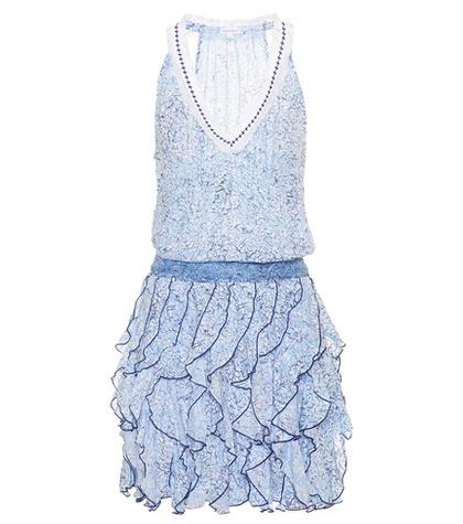 Brunello Cucinelli Printed Ruffle Dress