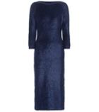 Balenciaga Mohair And Cotton-blend Dress