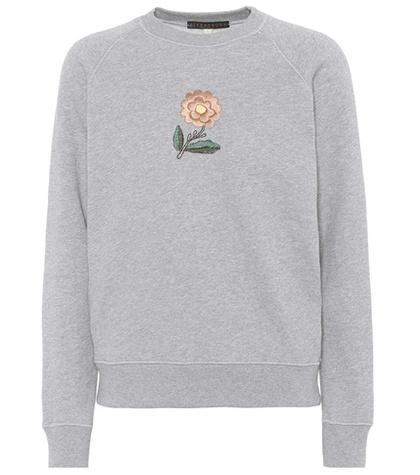 Alexachung Embroidered Cotton Sweatshirt