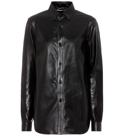 Saint Laurent Leather Shirt
