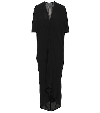 Rick Owens Kite Asymmetric Crêpe Midi Dress