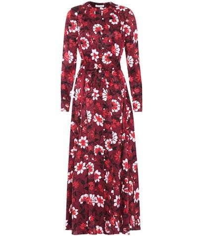 Burberry Faux Pearl-embellished Silk Dress