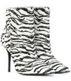 Saint Laurent Printed Leather Ankle Boots