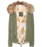 Mr & Mrs Italy Mini Fur-lined Parka With Fur-trimmed Hood