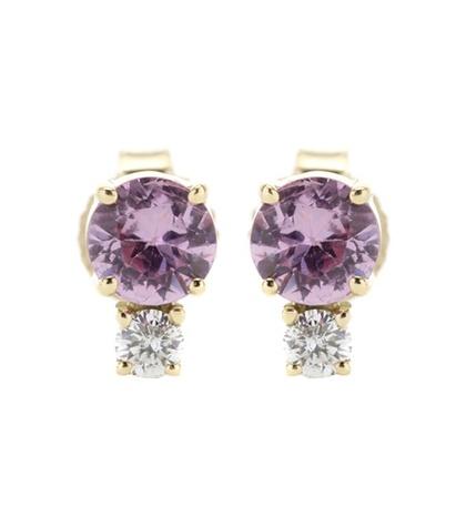 Acne Studios Sapphire And Diamond-embellished Gold Earrings