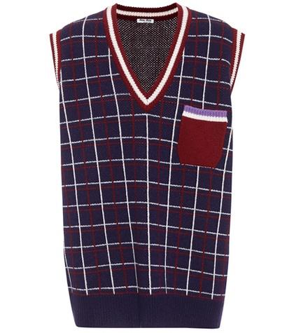 Mother Oversized Wool Sweater Vest