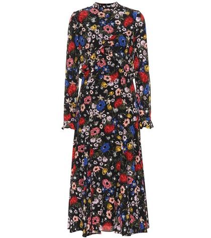 Erdem Cordelia Floral Silk Midi Dress