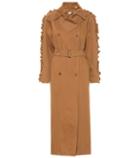 Msgm Kids Baccara Cotton Twill Coat