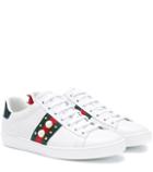 Stella Mccartney Ace Embellished Leather Sneakers