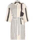 Acne Studios Cabell Striped Linen-blend Dress