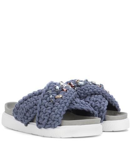 Gregor Pirouzi Slip-on Embellished Sandals