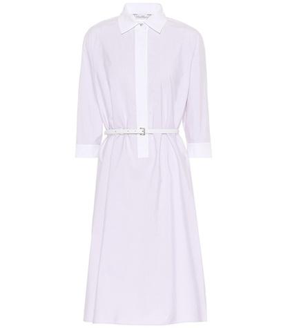 Max Mara Parola Striped Cotton Dress