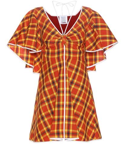 Rosie Assoulin Frida Plaid Virgin Wool Dress