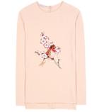 Isa Arfen Embroidered Crêpe Top