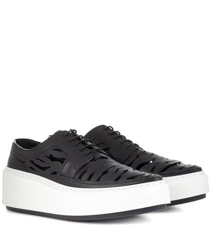 Kenzo Cut-out Leather Sneakers