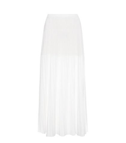 Loro Piana Isola Bella Linen And Silk Skirt