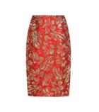 Prada Metallic Cloqué Jacquard Skirt