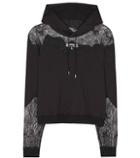 Mcq Alexander Mcqueen Lace-panelled Hoodie