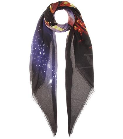 Miu Miu Souvenir Paris Silk-blend Scarf