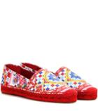 Dolce & Gabbana Printed Leather Espadrilles