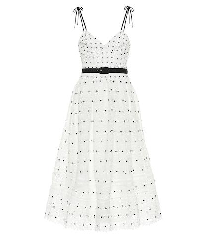 Self-portrait Floral Guipure Lace Midi Dress