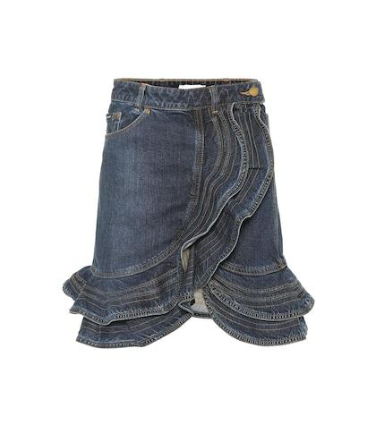 Bonpoint X Lee Denim Ruffled Skirt