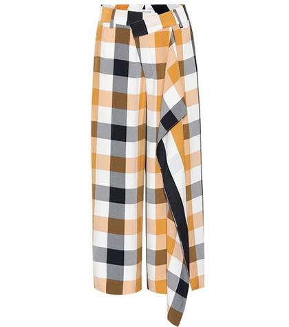 Monse Plaid Crêpe Pants