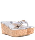 Lucas Hugh Paque 70 Leather Platform Sandals