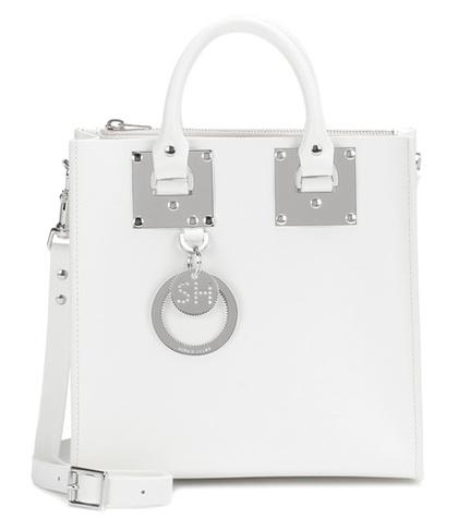 Saint Laurent Square Albio Leather Handbag