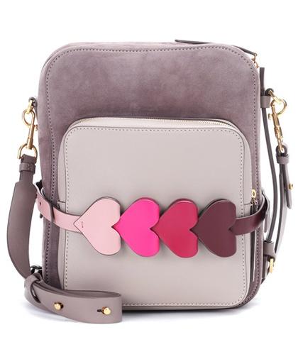 Anya Hindmarch The Stack Suede Shoulder Bag