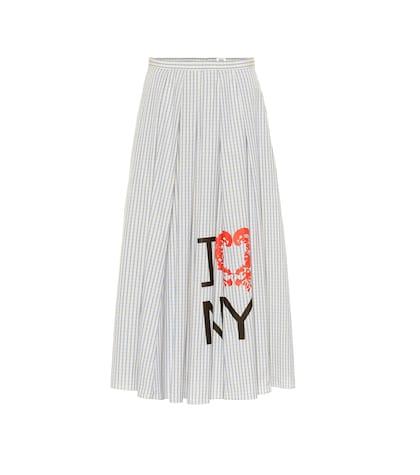 Sorel Striped Cotton Midi Skirt