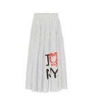 Sorel Striped Cotton Midi Skirt