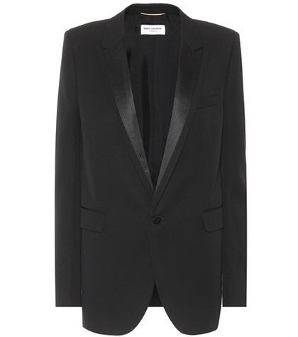 Saint Laurent Virgin Wool Tuxedo Jacket
