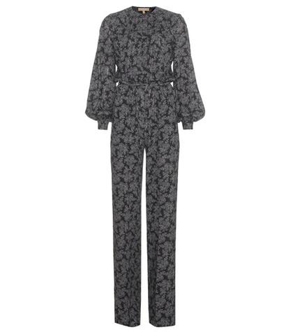 Michael Kors Collection Printed Silk Jumpsuit
